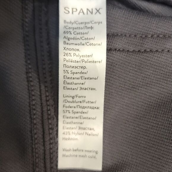 SPANX Jean-ish Marble Shaping Leggings size M - Picture 9 of 9